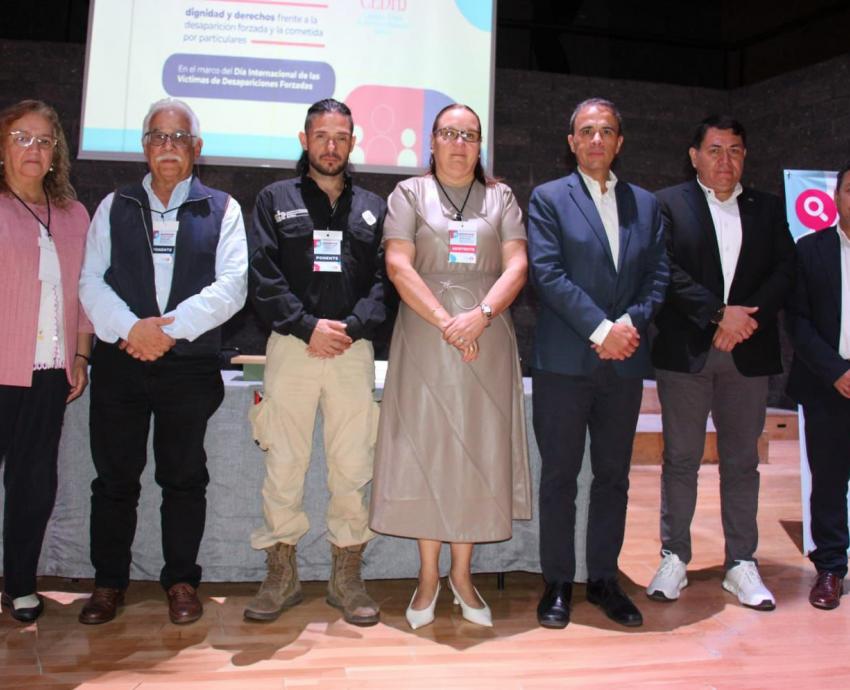 MCA participa en coloquio para conmemorar el Día Internacional de las Víctimas de Desapariciones Forzadas