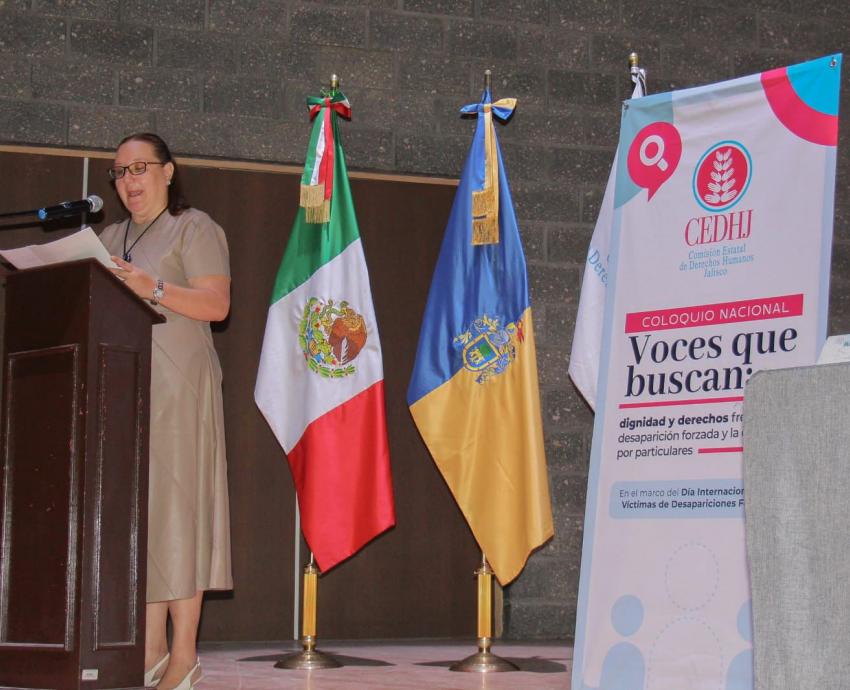 MCA participa en coloquio para conmemorar el Día Internacional de las Víctimas de Desapariciones Forzadas