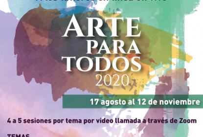 Con versión online, “Arte para todos” se renueva en 2020 para la comunidad mexicana en EUA