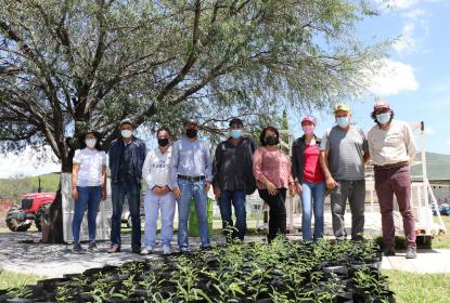 Entrega CUNorte mil plantas endémicas a productores de Villa Guerrero