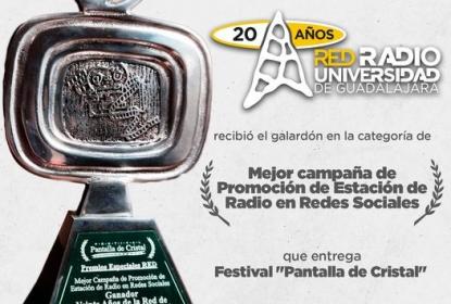 Radio UdeG y Canal 44 obtienen premios Pantalla de Cristal