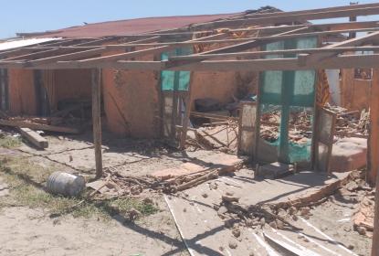 Sufre graves daños campamento tortuguero “La Gloria” tras el paso del huracán Lidia