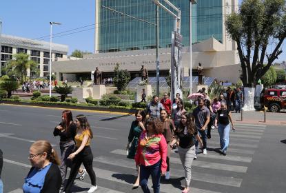 Participa comunidad de la UdeG en Primer simulacro nacional 2026 