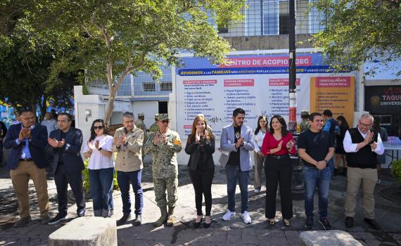 Manada UdeG recolectó más de 36 toneladas de víveres para apoyar a afectados por las lluvias