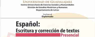 Cartel del Diplomado Español: Escritura y corrección de textos