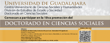 Cartel de la 18va promoción del Doctorado en Ciencias Sociales