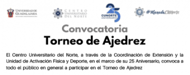 Cartel de Participa en el Torneo de Ajedrez en el CUNorte