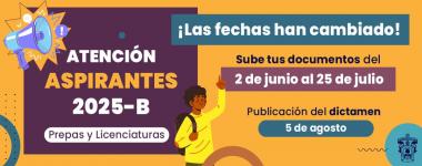 Atención aspirantes a prepas y licenciaturas UdeG, calendario 2025-B ¡Las fechas han cambiado!
