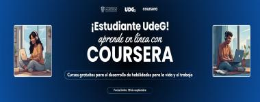Cartel informativo de la convocatoria de Cousera