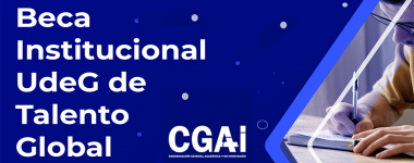 Cartel de la Beca Institucional UdeG de Talento Global