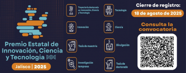 Cartel del Premio Estatal de Innovación, Ciencia y Tecnología, Jalisco 2025