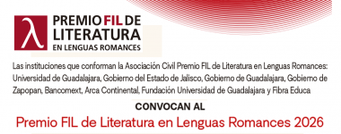 Cartel del Premio FIL de Literatura en Lenguas Romances 2026