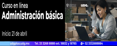 Cartel del Curso en línea: Administración básica