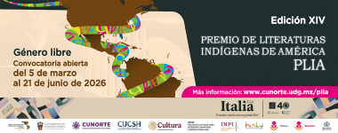 Cartel del Premio de Literaturas Indígenas de América (PLIA) 2026, edición XIV