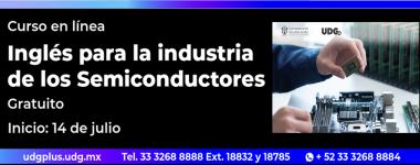 Cartel del Curso en línea: Inglés para la Industria de los Semiconductores