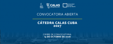Cartel de la Cátedra CALAS Cuba 2027