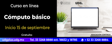 Cartel del Curso en línea: Cómputo básico