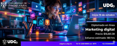 Cartel del Diplomado en línea: Marketing Digital